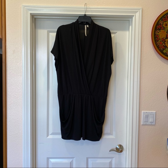 NWOT Rachel Roy Black Faux Wrap Dress - Picture 12 of 12